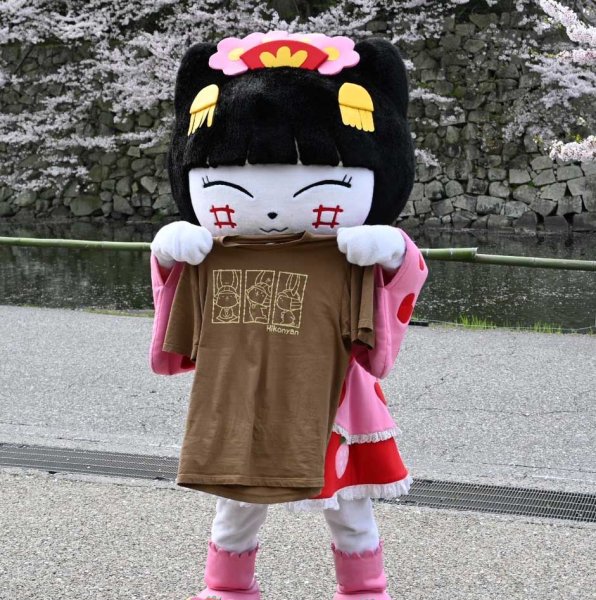 画像4: ひこにゃんＴシャツ ３ポーズ (4)