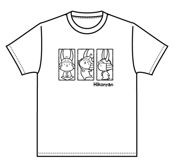画像2: ひこにゃんＴシャツ ３ポーズ (2)