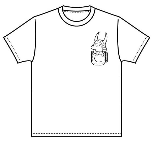 ひこにゃんTシャツ ポケット - 彦根らぼらとりぃ社