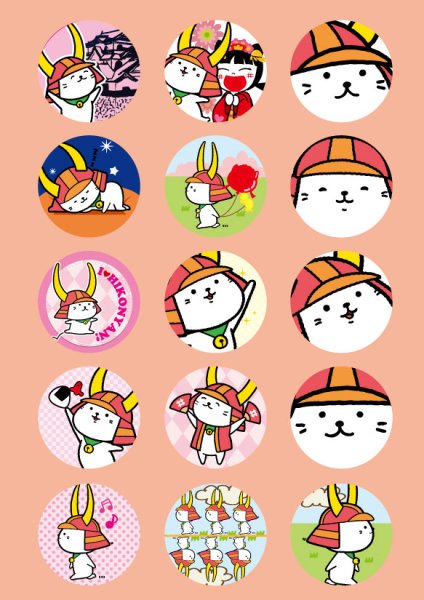 画像6: ひこにゃん　缶バッジ　44mm (6)