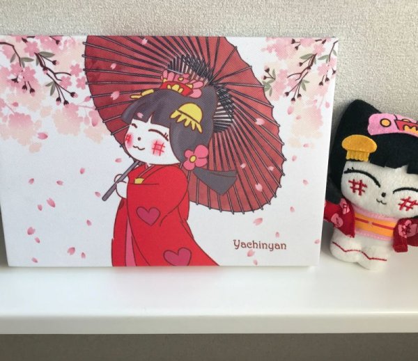 画像2: ファブリックパネル：ひこにゃん02 (2)